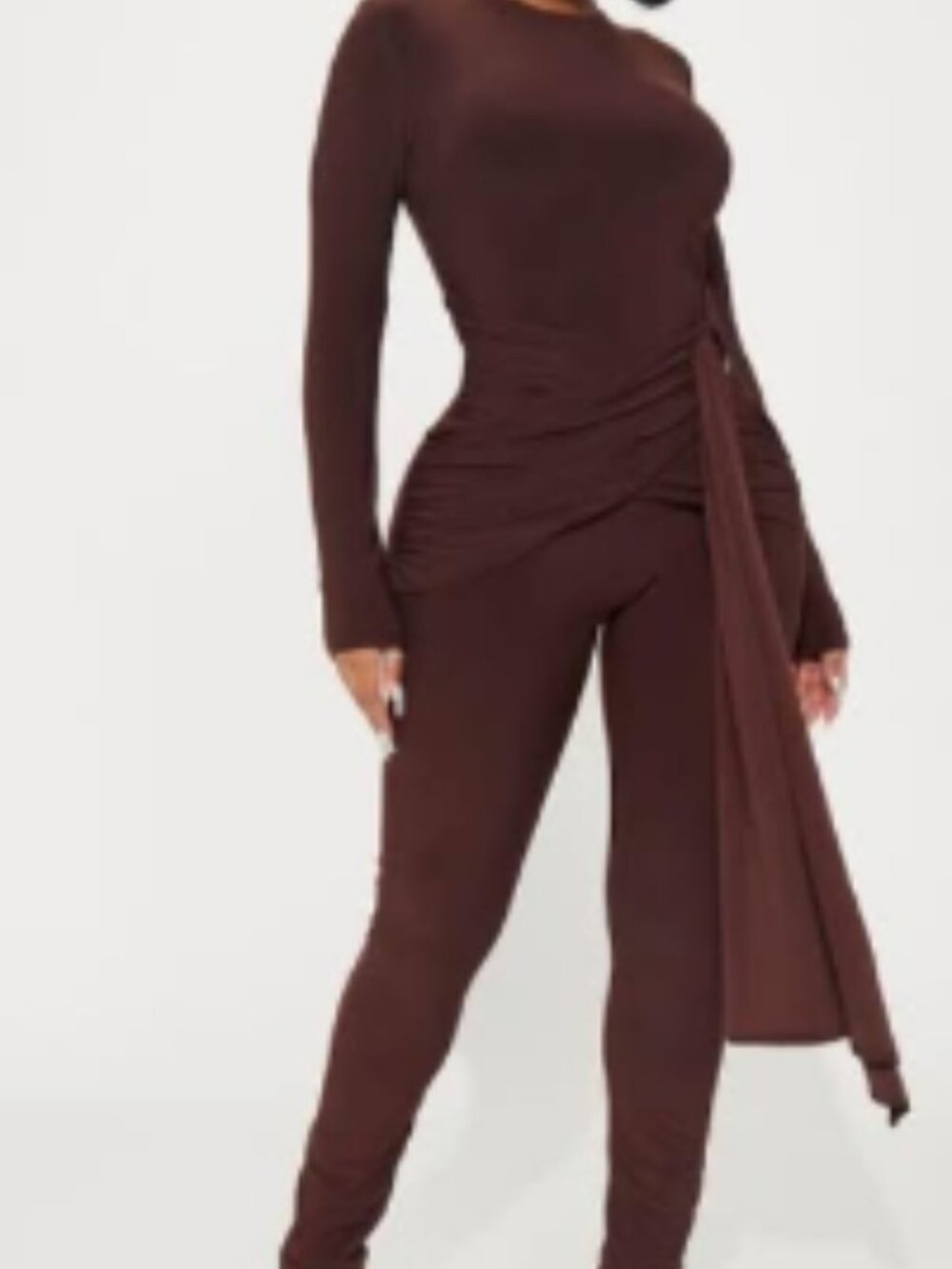 CHOCOLATE JUMPSUIT